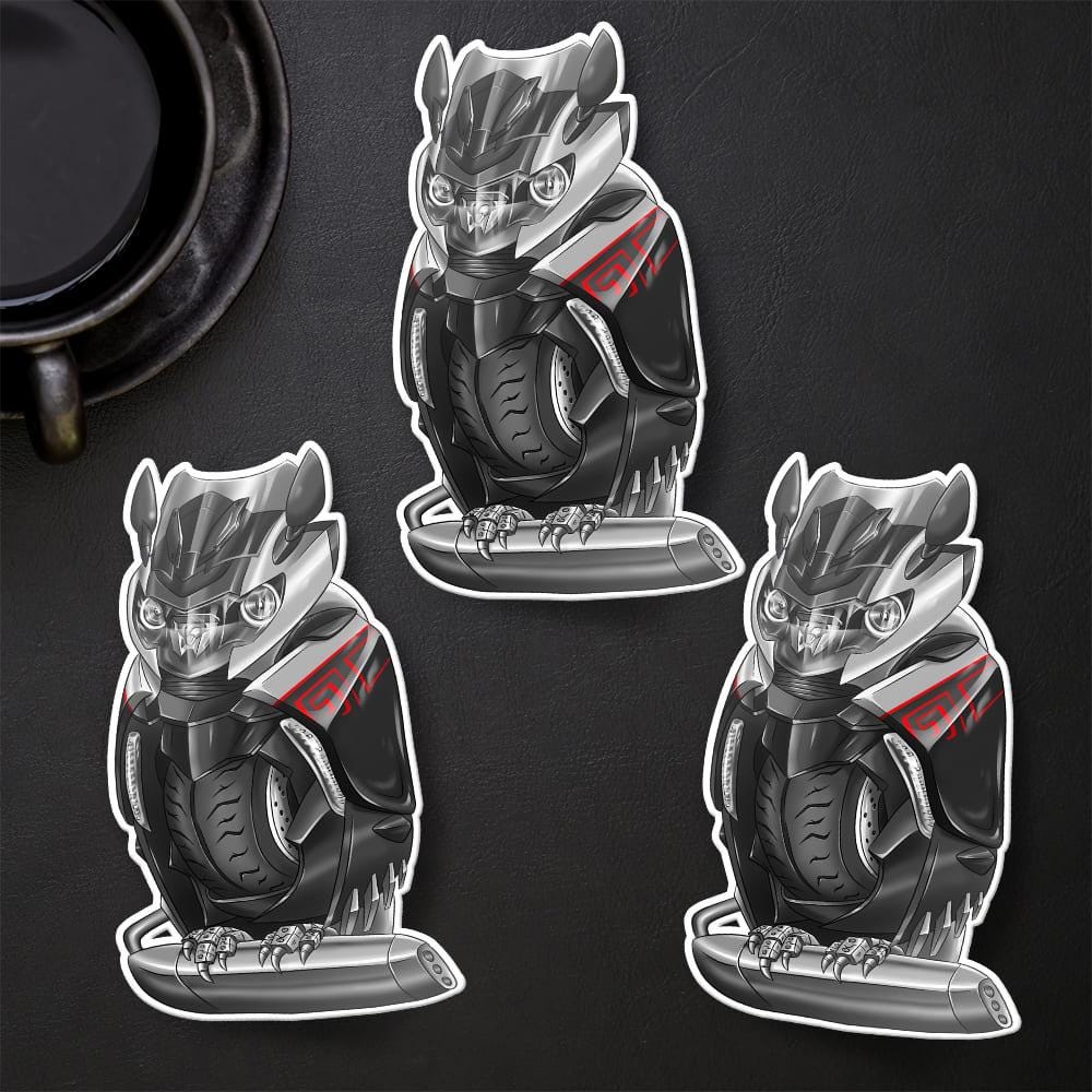 BMW K1600 Inspired Stickers - Set of 3 Motorcycle Decals for Motorrad Riders