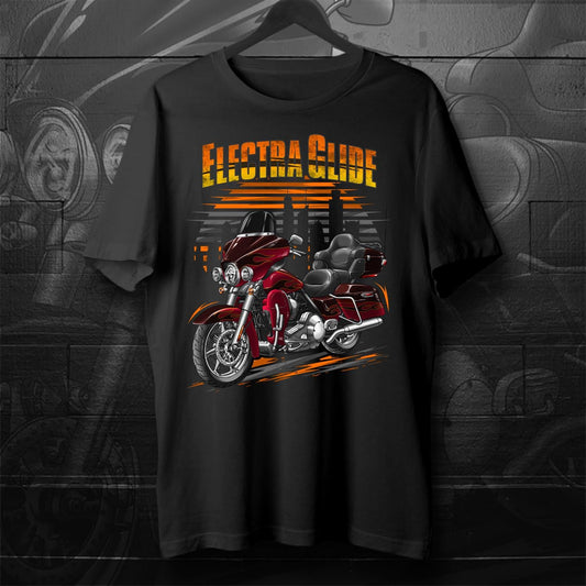 Harley Electra Glide CVO Ultra Classic FLHTCUSE 2009-11 Inspired T-Shirt - Motorcycle Tee Shirt for Biker