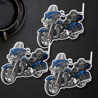 Harley Electra Glide CVO Ultra Classic FLHTCUSE 2009-11 Inspired Stickers - Set of 3 Motorcycle Decals for Bikers