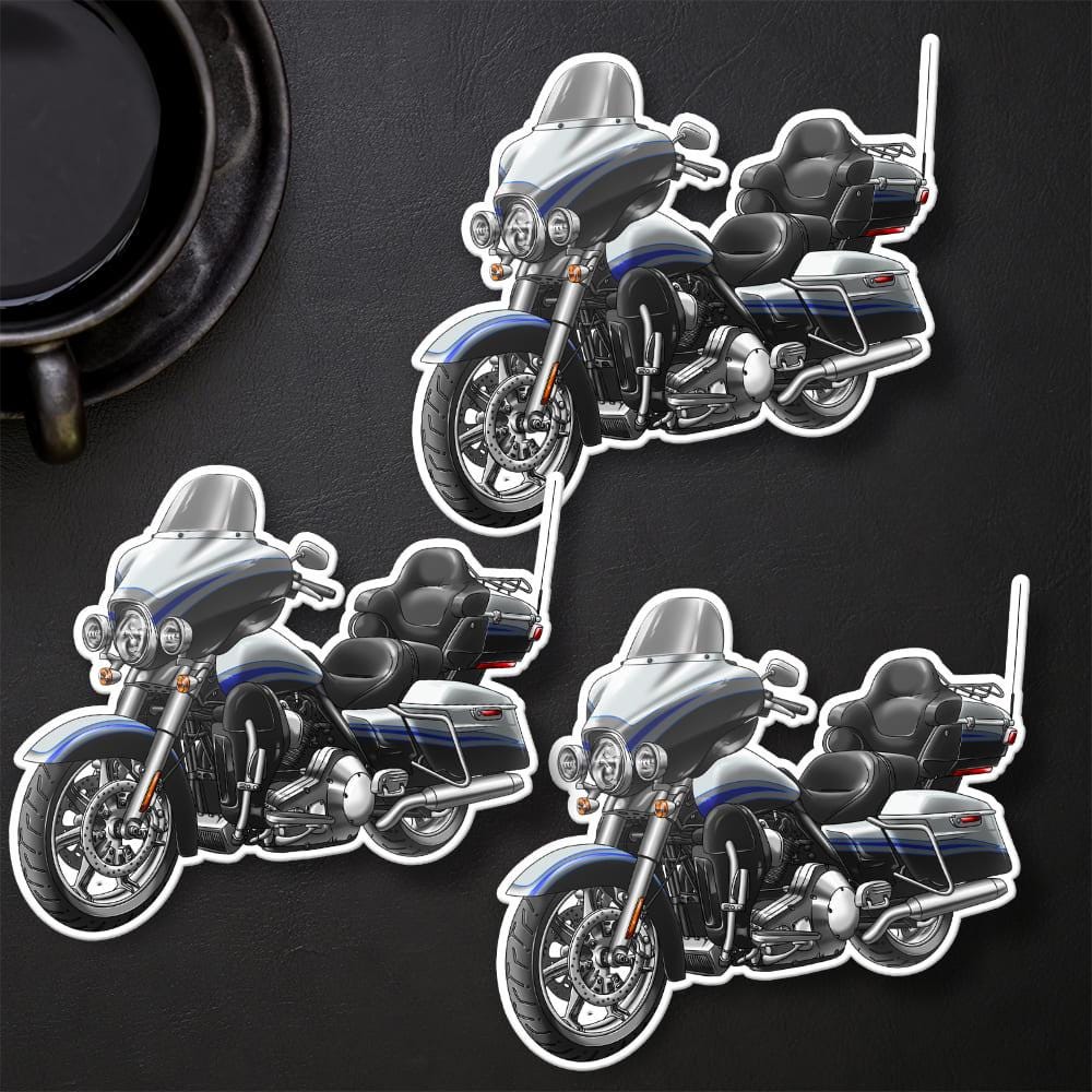 Harley Electra Glide CVO Ultra Classic FLHTCUSE 2009-11 Inspired Stickers - Set of 3 Motorcycle Decals for Bikers