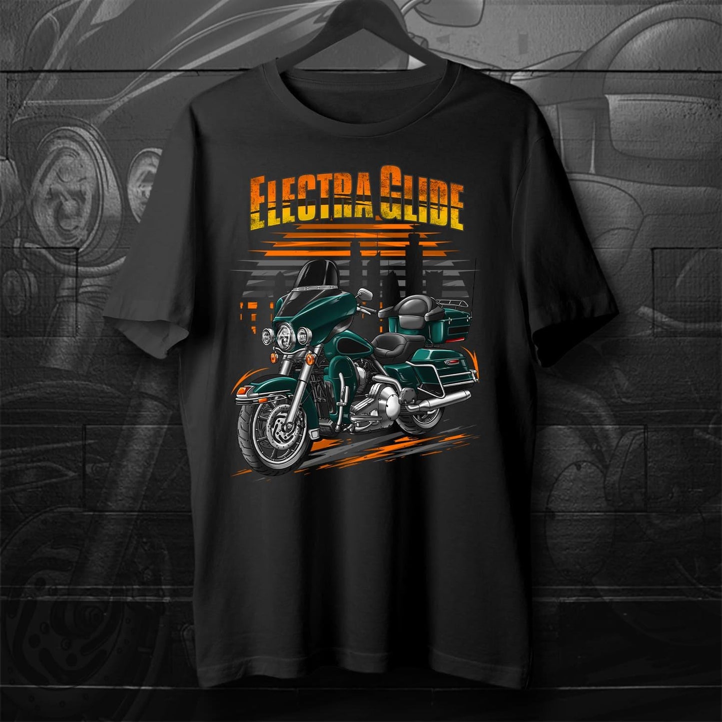 Harley Electra Glide Classic FLHTC & FLHTCI 2001-2003 Inspired T-Shirt - Motorcycle Tee Shirt for Biker