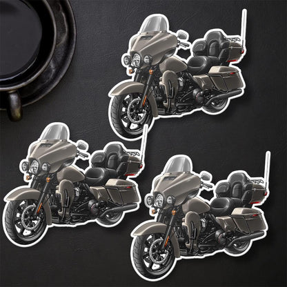 Harley Electra Glide CVO Limited FLHTKSE 2019-21 Inspired Stickers - Set of 3 Motorcycle Decals for Bikers