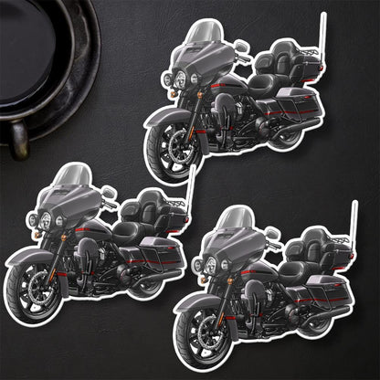 Harley Electra Glide CVO Limited FLHTKSE 2019-21 Inspired Stickers - Set of 3 Motorcycle Decals for Bikers