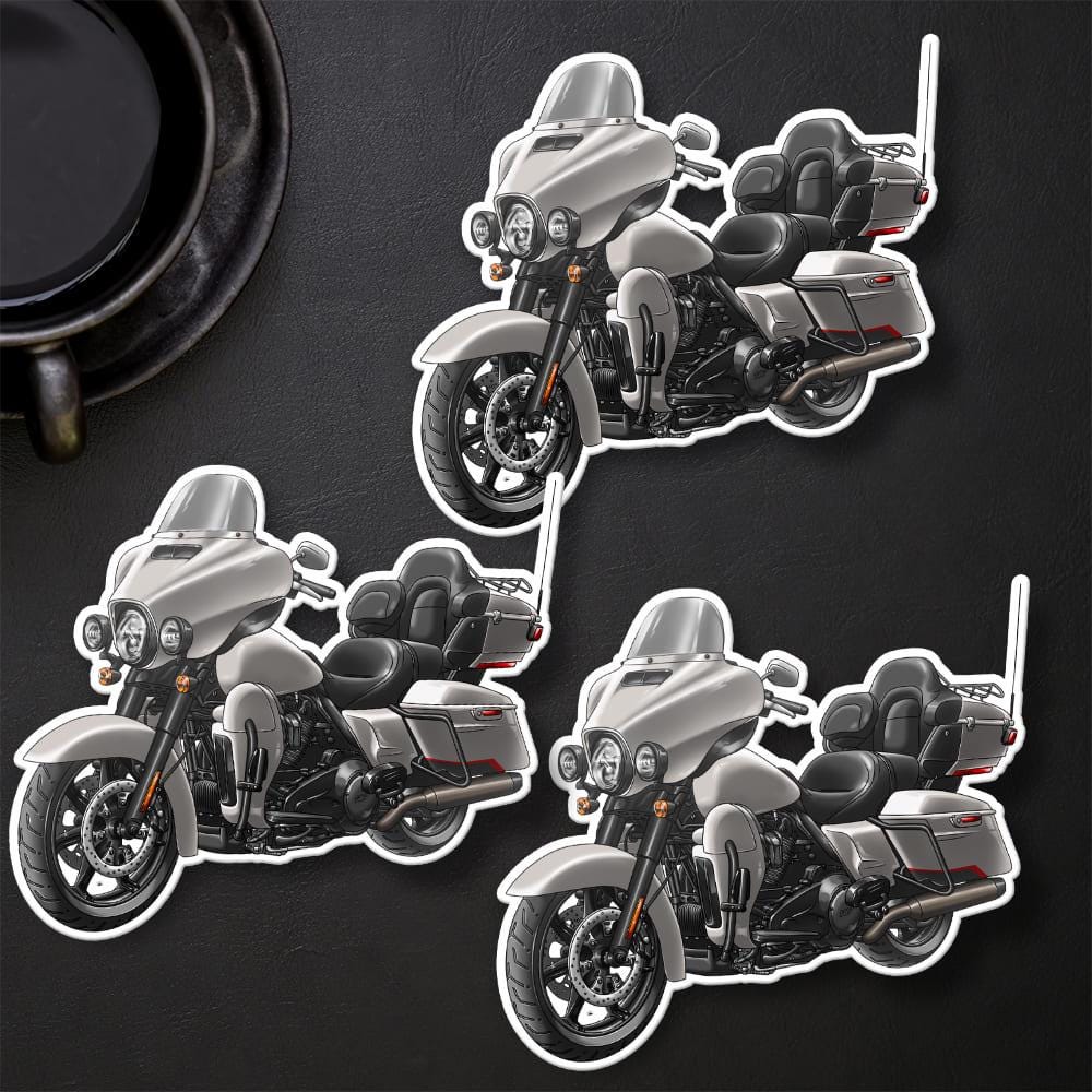 Harley Electra Glide CVO Limited FLHTKSE 2019-21 Inspired Stickers - Set of 3 Motorcycle Decals for Bikers