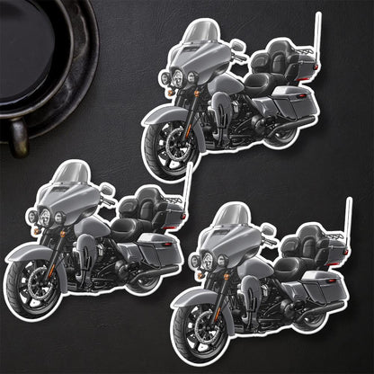 Harley Electra Glide CVO Limited FLHTKSE 2019-21 Inspired Stickers - Set of 3 Motorcycle Decals for Bikers