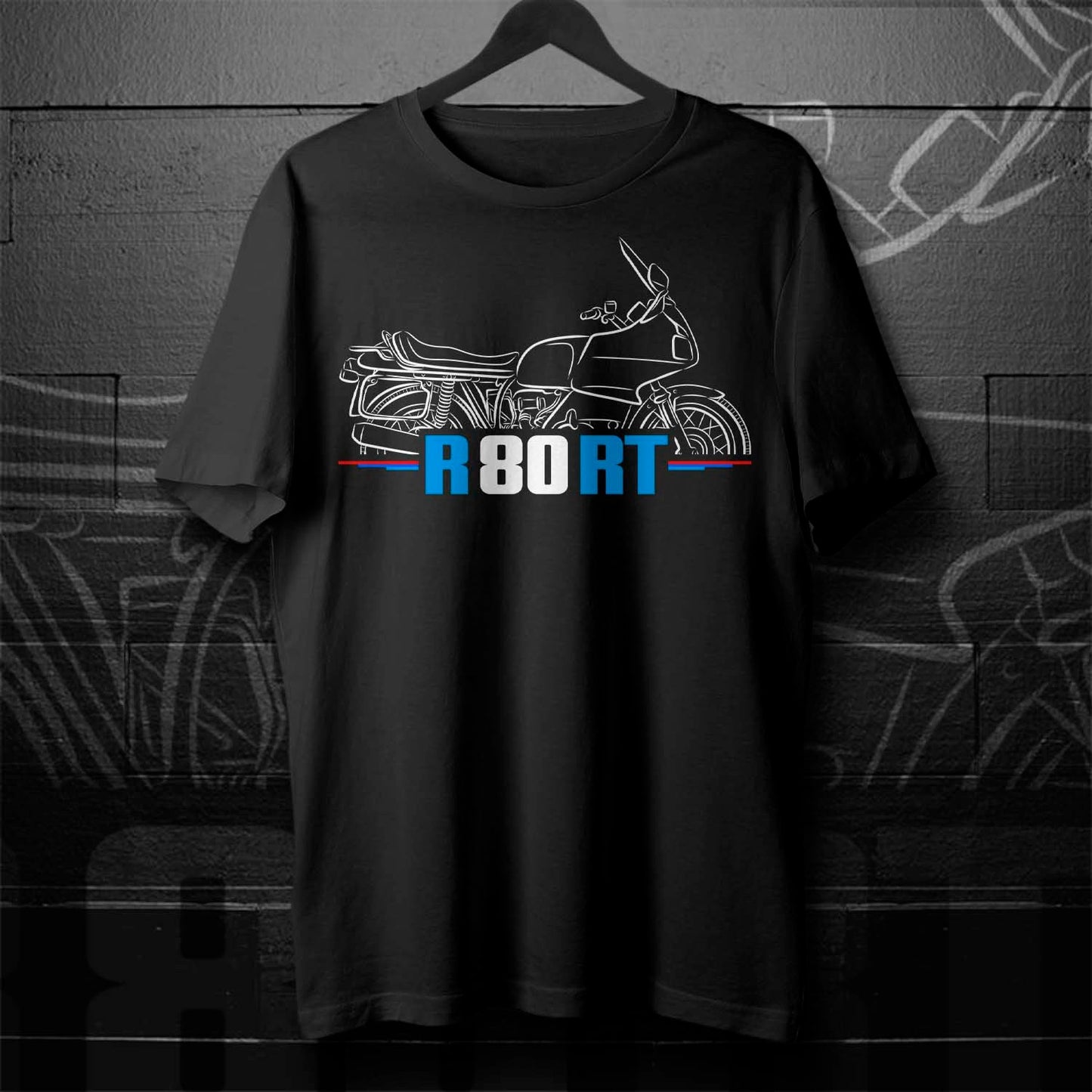 BMW R80RT T-Shirt - Motorcycle Tee Shirt for Motorrad Riders