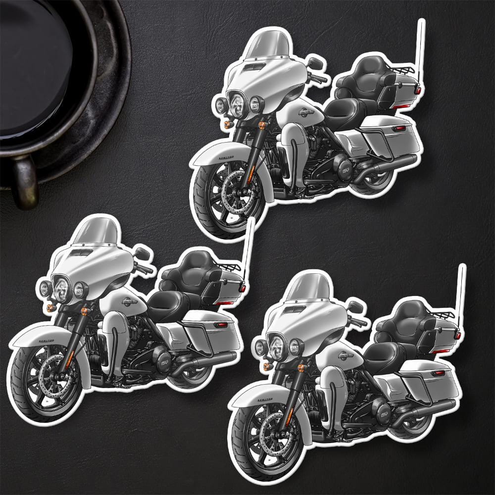 Harley Ultra Limited FLHTK 2024 Stickers - Set of 3 Motorcycle Decals for Bikers