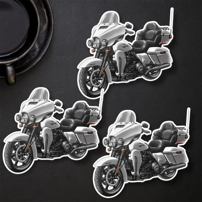 Harley Ultra Limited FLHTK 2024 Stickers - Set of 3 Motorcycle Decals for Bikers