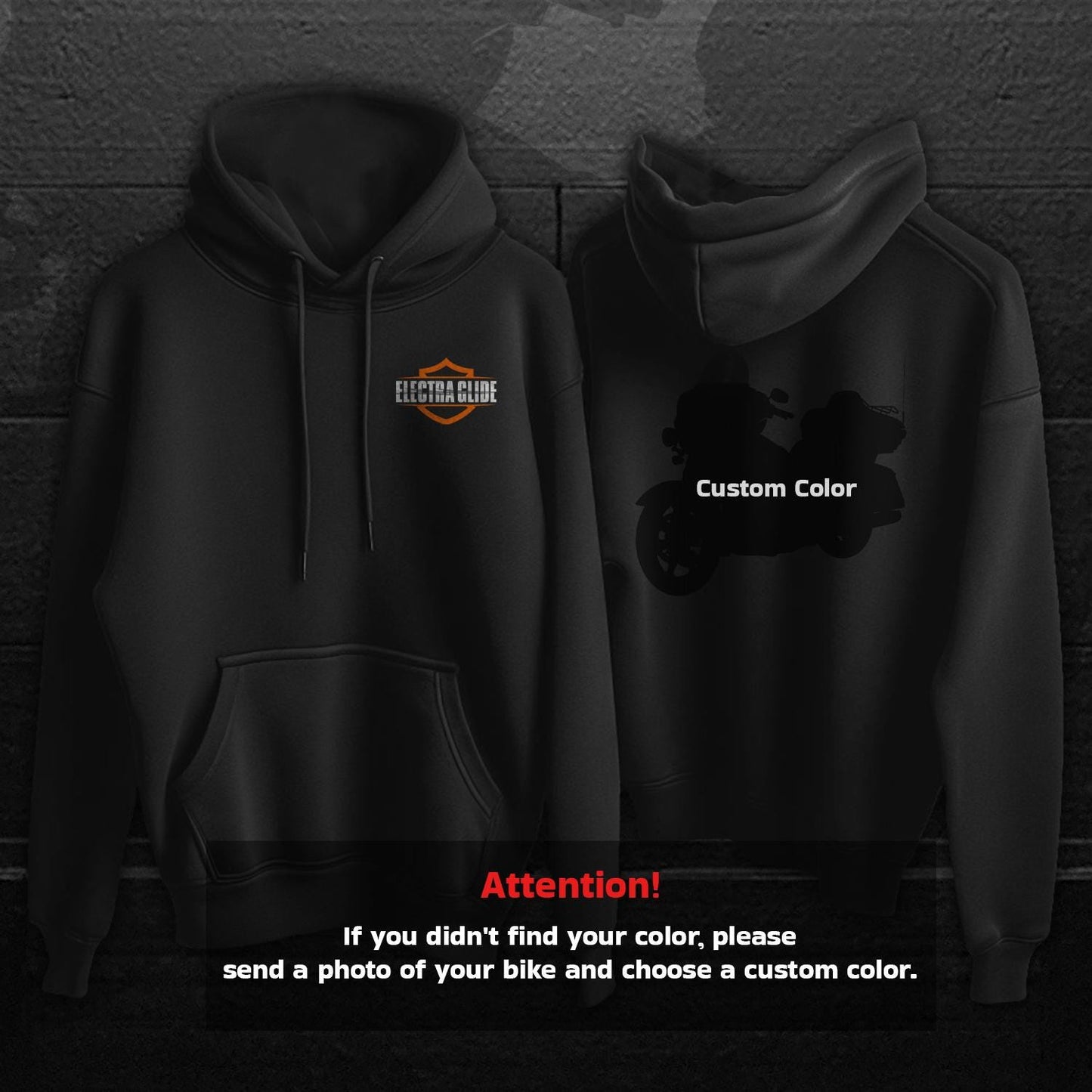 Harley Electra Glide CVO Limited FLHTKSE 2014-18 Inspired Hoodie - Motorcycle Sweatshirt for Biker