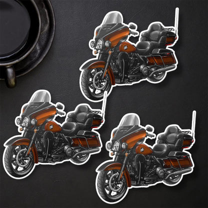 Harley Ultra Limited FLHTK 2024 Stickers - Set of 3 Motorcycle Decals for Bikers