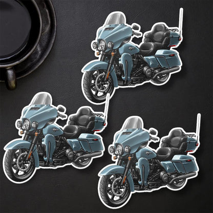 Harley Ultra Limited FLHTK 2024 Stickers - Set of 3 Motorcycle Decals for Bikers