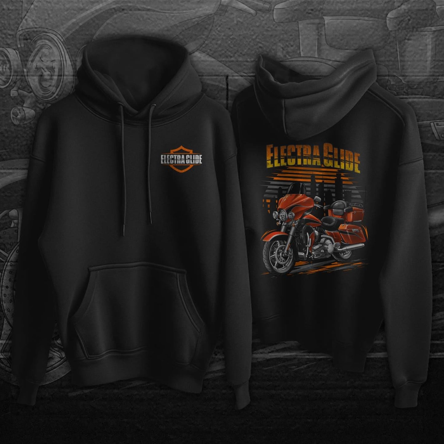 Harley Electra Glide CVO FLHTCSE 2004-05 Inspired Hoodie - Motorcycle Sweatshirt for Biker