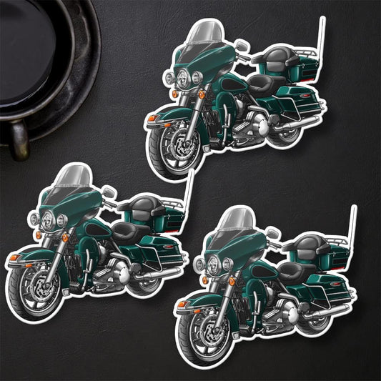 Harley Electra Glide Classic FLHTC & FLHTCI 1980-2000 Inspired Stickers - Set of 3 Motorcycle Decals for Bikers