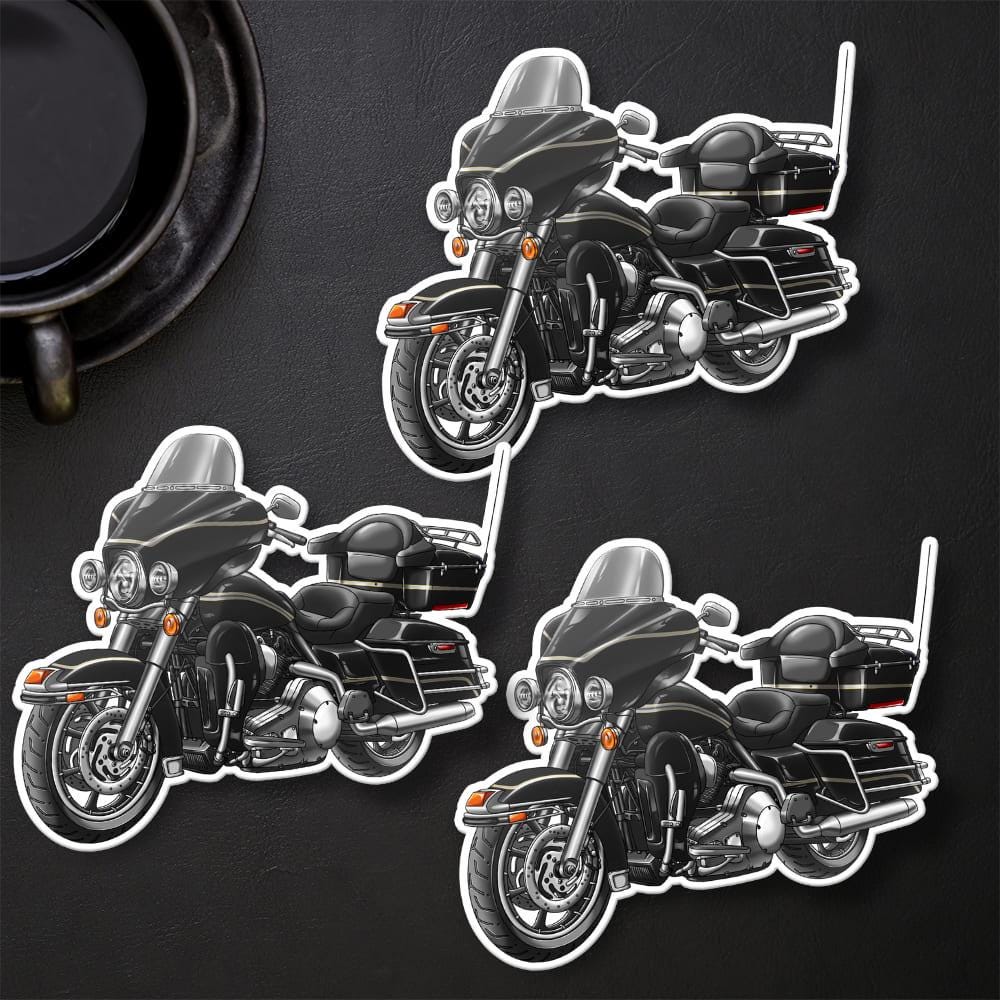 Harley Electra Glide Classic FLHTC & FLHTCI 1980-2000 Inspired Stickers - Set of 3 Motorcycle Decals for Bikers