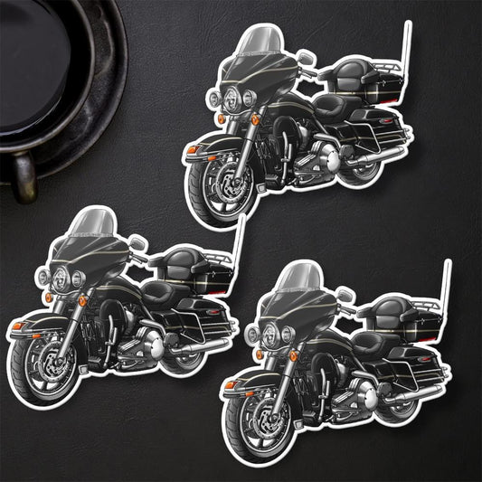 Harley Electra Glide Classic FLHTC & FLHTCI 1980-2000 Inspired Stickers - Set of 3 Motorcycle Decals for Bikers