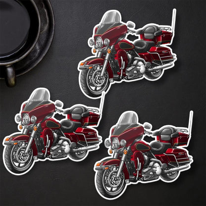 Harley Electra Glide Classic FLHTC & FLHTCI 1980-2000 Inspired Stickers - Set of 3 Motorcycle Decals for Bikers