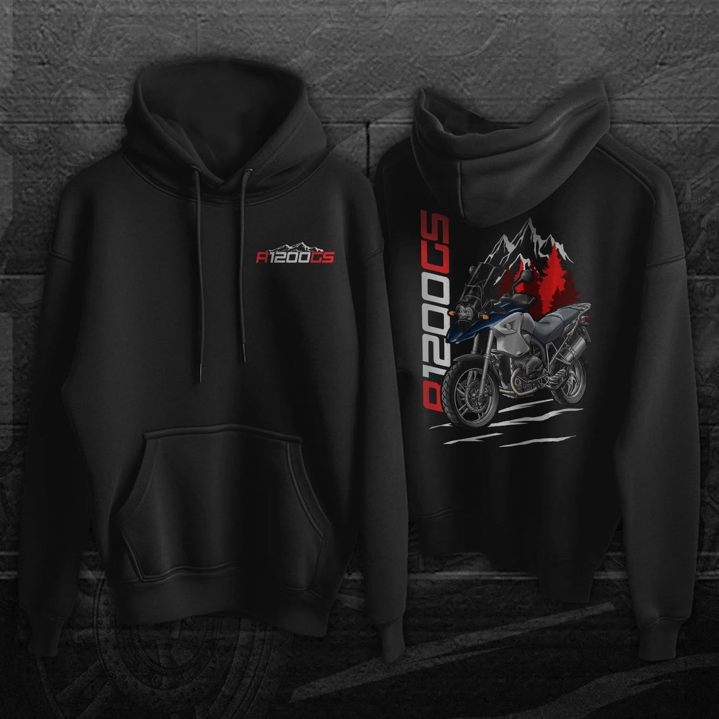 BMW R1200 GS 2004-07 Hoodie - Motorcycle Sweatshirt for ADV Riders