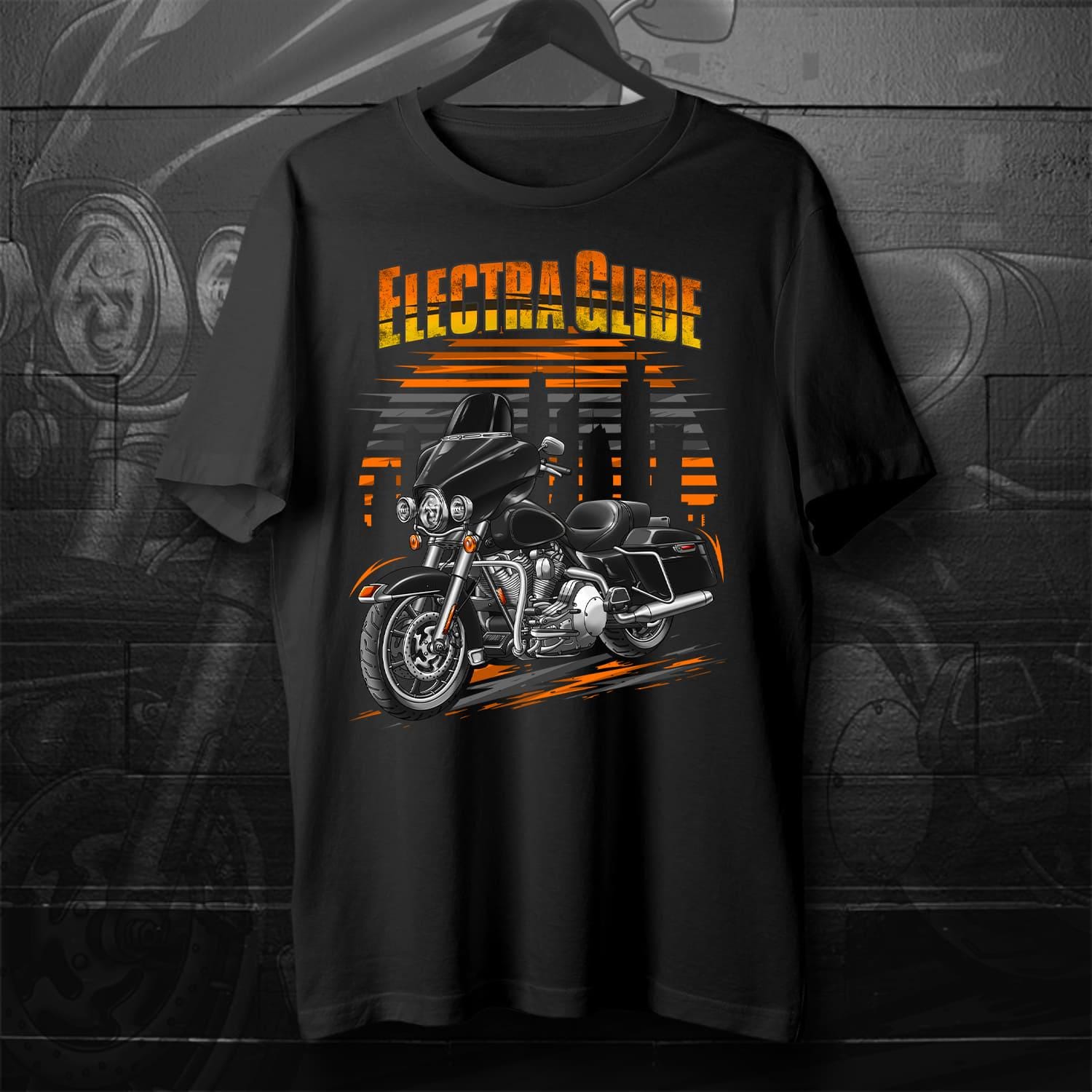 Harley Electra Glide Standard FLHT & FLHTI 1996-2009 Inspired T-Shirt - Motorcycle Tee Shirt for Biker