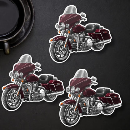 Harley Electra Glide Standard FLHT & FLHTI 1996-2009 Inspired Stickers - Set of 3 Motorcycle Decals for Bikers
