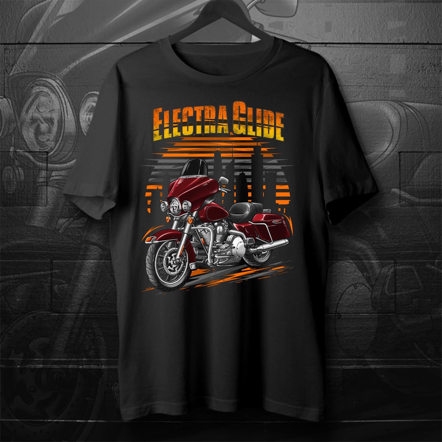 Harley Electra Glide Standard FLHT & FLHTI 1996-2009 Inspired T-Shirt - Motorcycle Tee Shirt for Biker