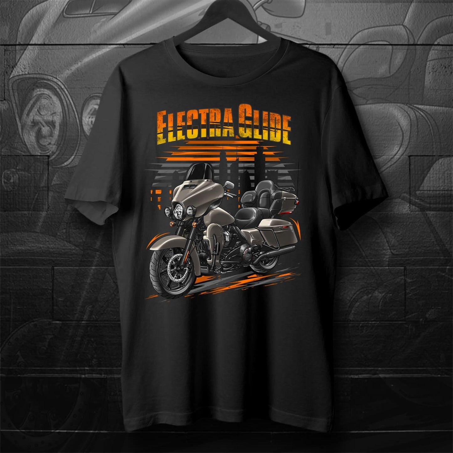 Harley Electra Glide CVO Limited FLHTKSE 2019-21 Inspired T-Shirt - Motorcycle Tee Shirt for Biker