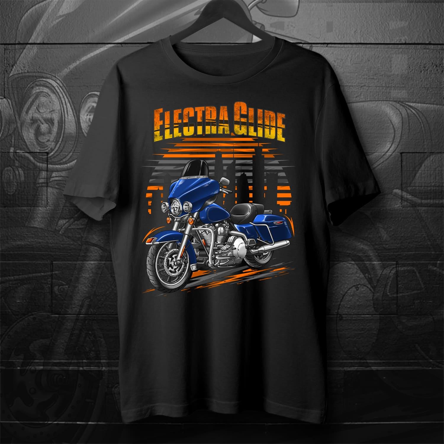 Harley Electra Glide Standard FLHT & FLHTI 1996-2009 Inspired T-Shirt - Motorcycle Tee Shirt for Biker