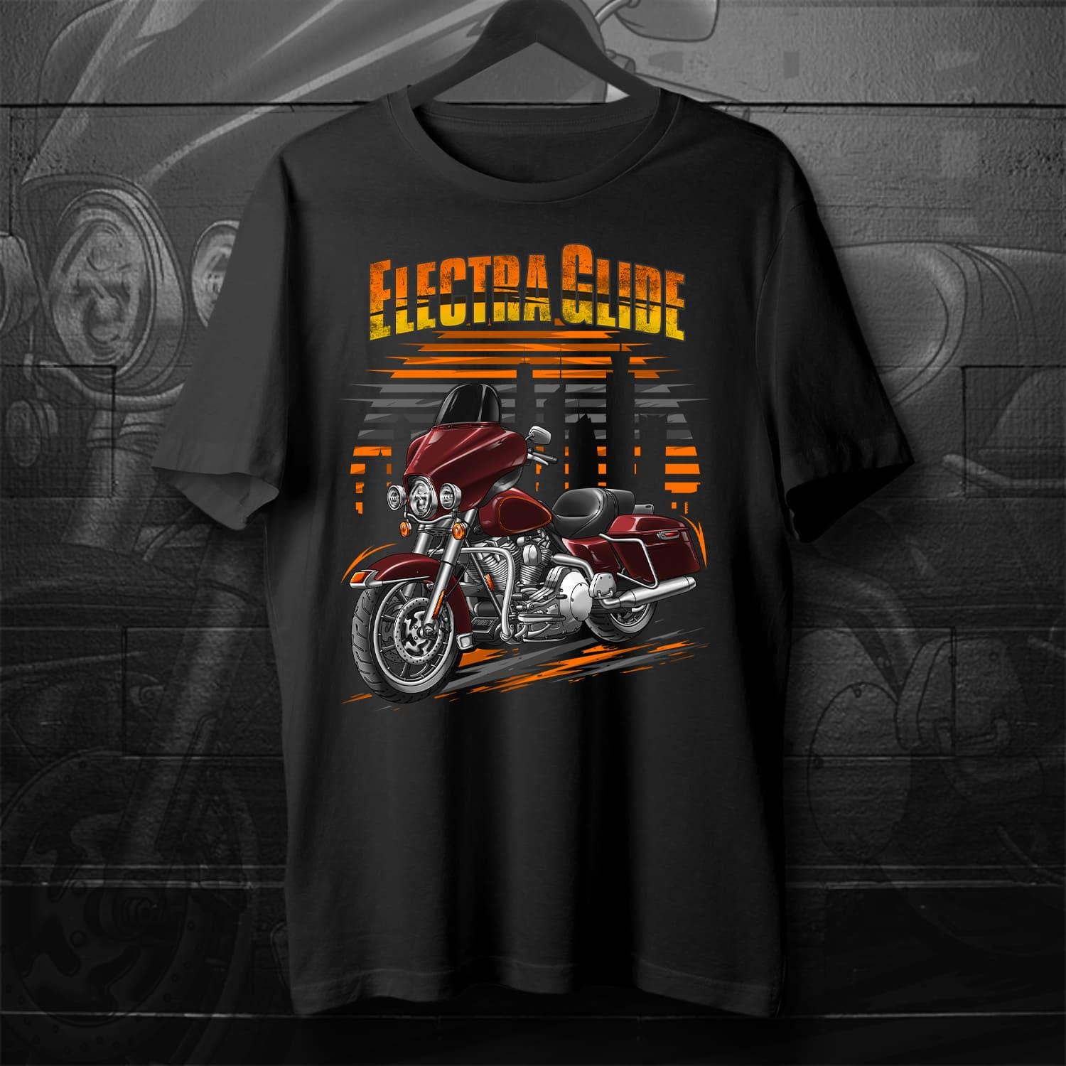 Harley Electra Glide Standard FLHT & FLHTI 1996-2009 Inspired T-Shirt - Motorcycle Tee Shirt for Biker