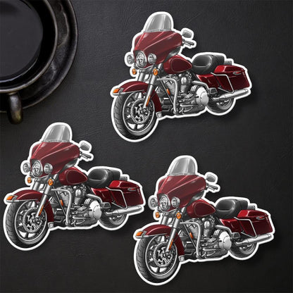 Harley Electra Glide Standard FLHT & FLHTI 1996-2009 Inspired Stickers - Set of 3 Motorcycle Decals for Bikers