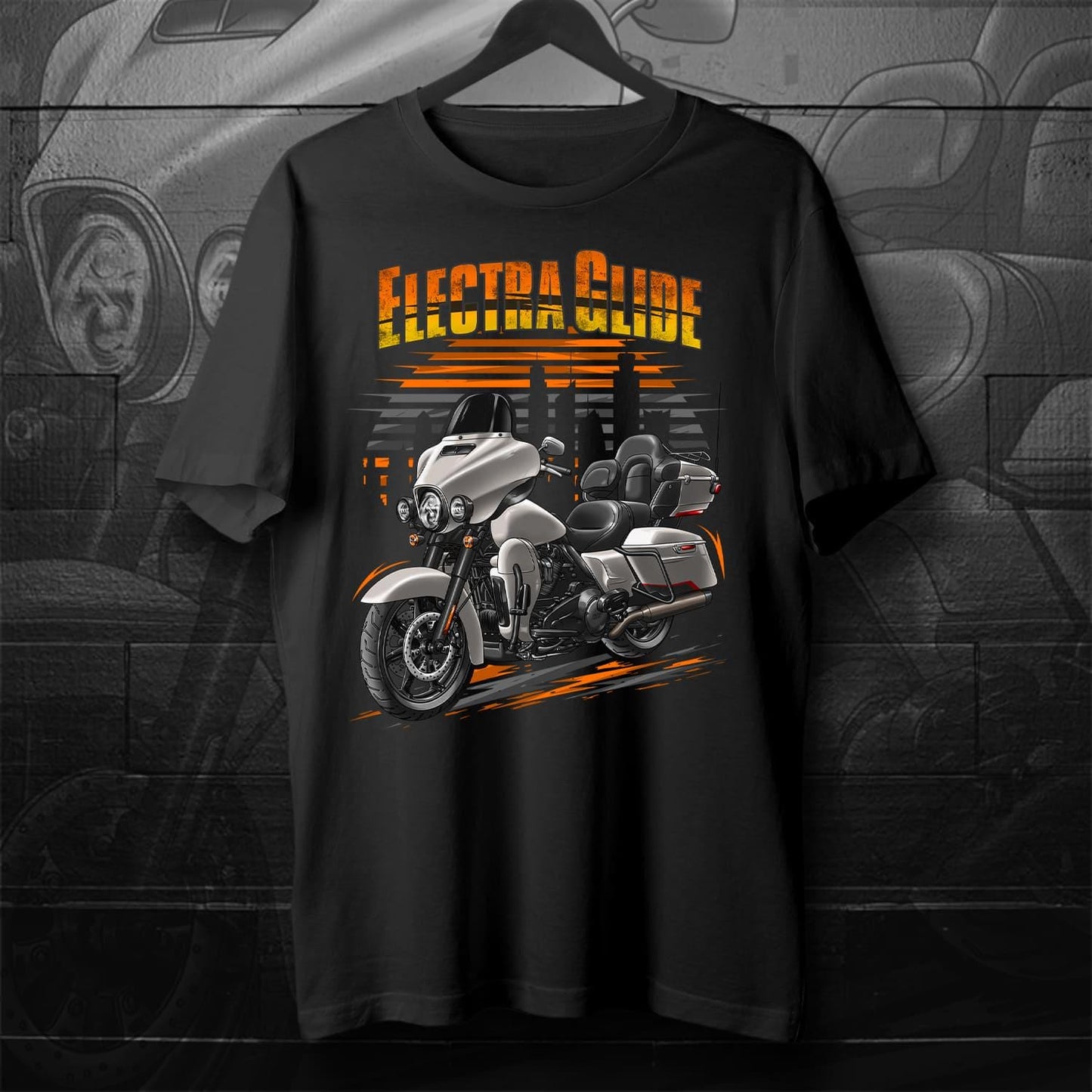 Harley Electra Glide CVO Limited FLHTKSE 2019-21 Inspired T-Shirt - Motorcycle Tee Shirt for Biker