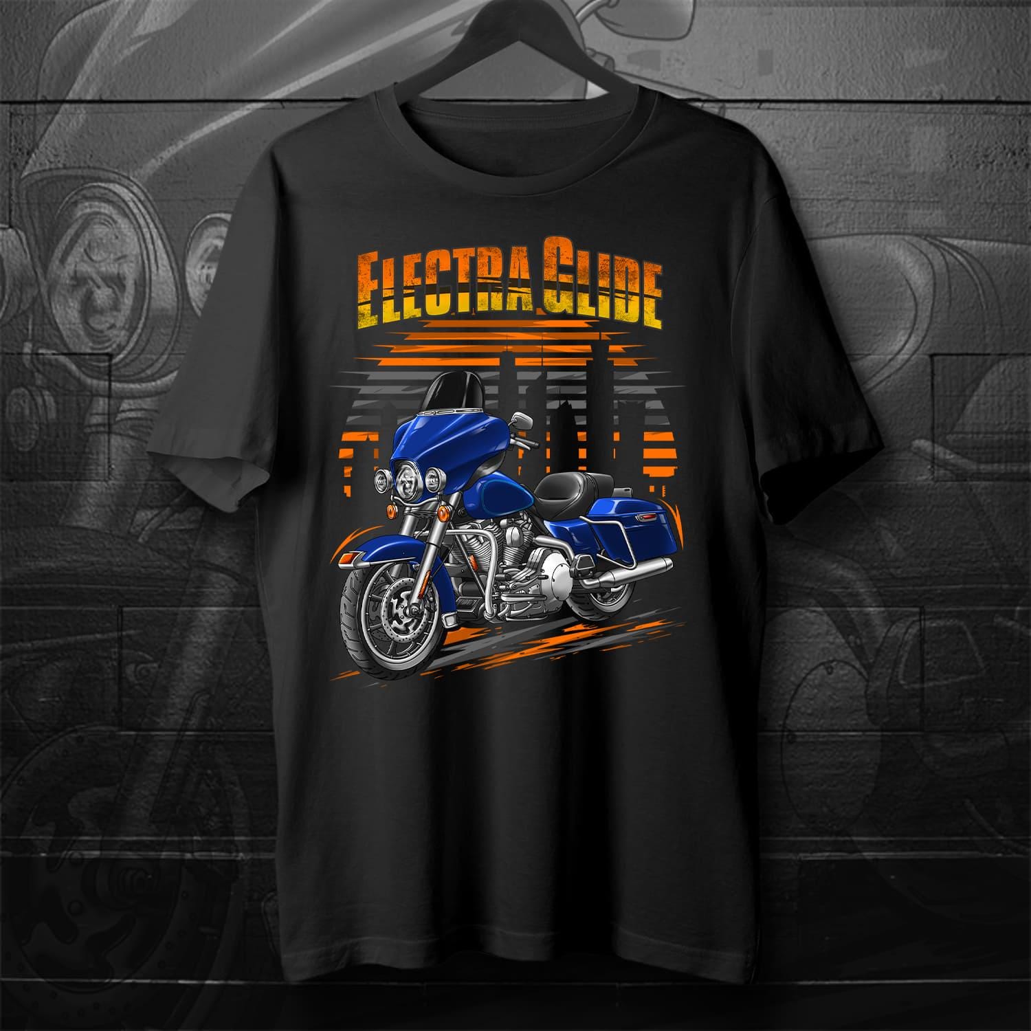 Harley Electra Glide Standard FLHT & FLHTI 1996-2009 Inspired T-Shirt - Motorcycle Tee Shirt for Biker