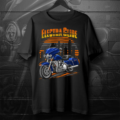 Harley Electra Glide Standard FLHT & FLHTI 1996-2009 Inspired T-Shirt - Motorcycle Tee Shirt for Biker