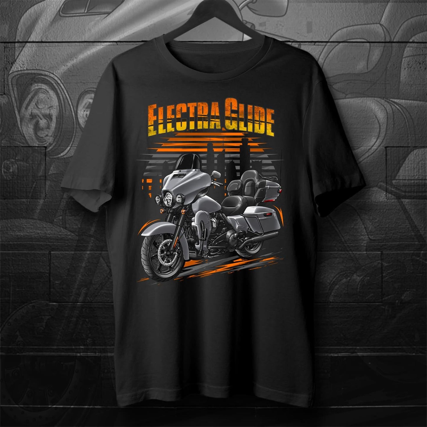 Harley Electra Glide CVO Limited FLHTKSE 2019-21 Inspired T-Shirt - Motorcycle Tee Shirt for Biker