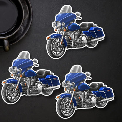 Harley Electra Glide Standard FLHT & FLHTI 1996-2009 Inspired Stickers - Set of 3 Motorcycle Decals for Bikers