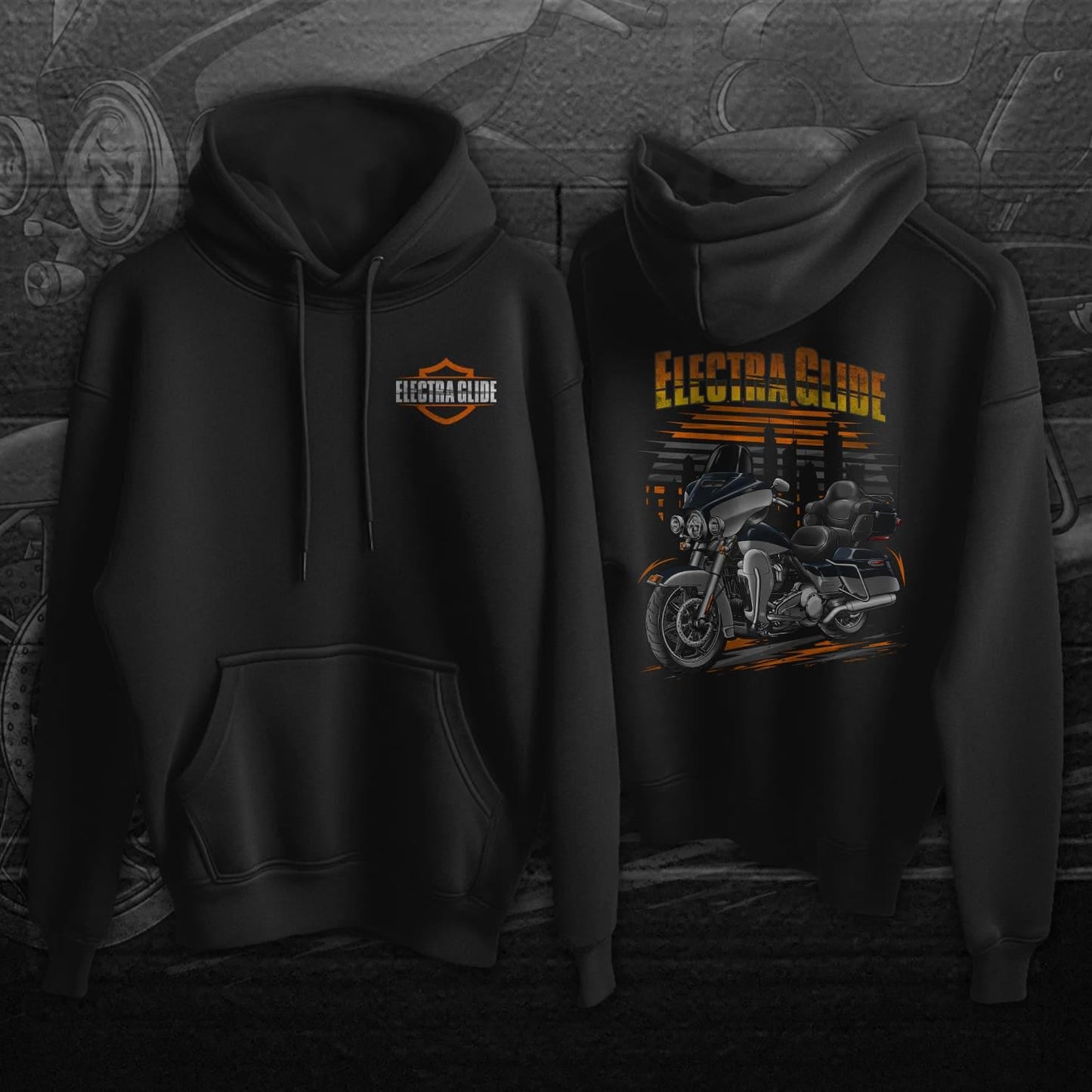 Harley Ultra Limited FLHTK 2019 Inspired Hoodie - Motorcycle Sweatshirt for Biker