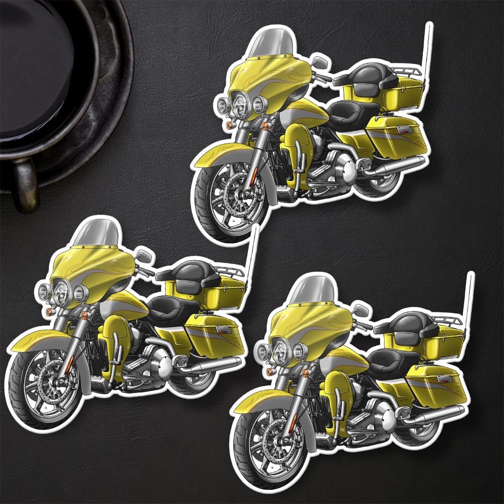 Harley Electra Glide CVO FLHTCSE 2004-05 Stickers - Set of 3 Motorcycle Decals for Bikers