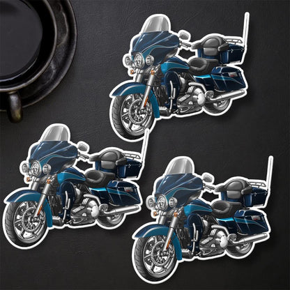 Harley Electra Glide CVO FLHTCSE 2004-05 Stickers - Set of 3 Motorcycle Decals for Bikers