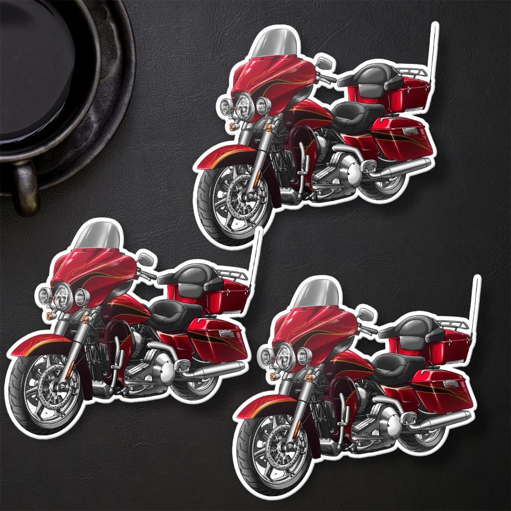 Harley Electra Glide CVO FLHTCSE 2004-05 Stickers - Set of 3 Motorcycle Decals for Bikers