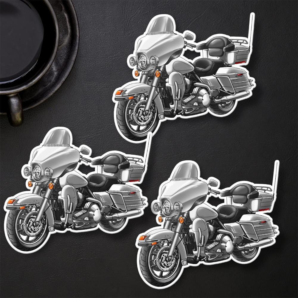 Harley Electra Glide Classic FLHTC & FLHTCI 2001-2003 Inspired Stickers - Set of 3 Motorcycle Decals for Bikers