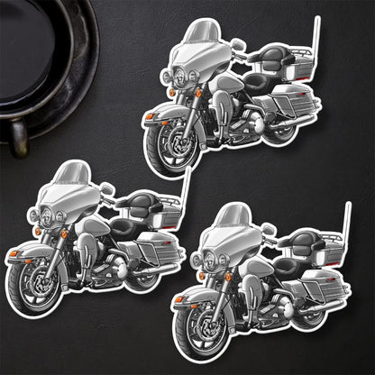 Harley Electra Glide Classic FLHTC & FLHTCI 2001-2003 Inspired Stickers - Set of 3 Motorcycle Decals for Bikers