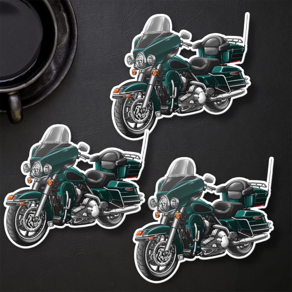 Harley Electra Glide Classic FLHTC & FLHTCI 2001-2003 Inspired Stickers - Set of 3 Motorcycle Decals for Bikers
