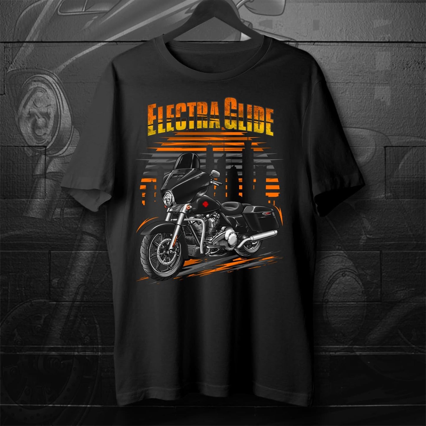 Harley Electra Glide Standard FLHT 2019-22 Inspired T-Shirt - Motorcycle Tee Shirt for Biker