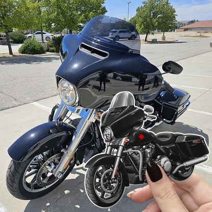 Harley Electra Glide Standard FLHT 2019-22 Inspired Stickers - Set of 3 Motorcycle Decals for Bikers