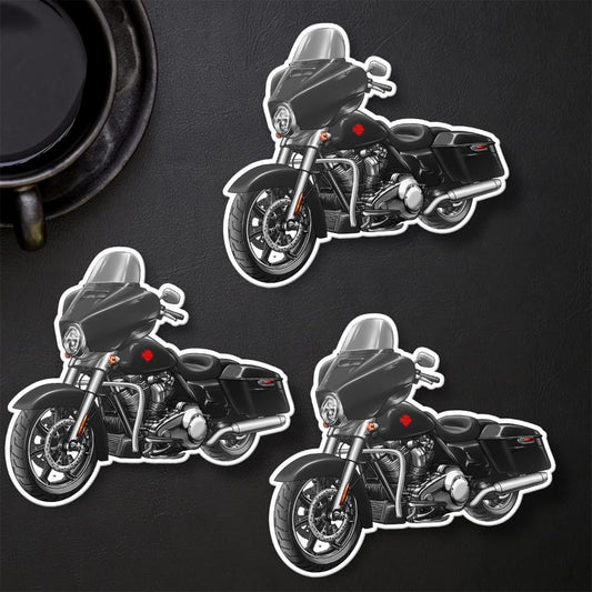 Harley Electra Glide Standard FLHT 2019-22 Inspired Stickers - Set of 3 Motorcycle Decals for Bikers