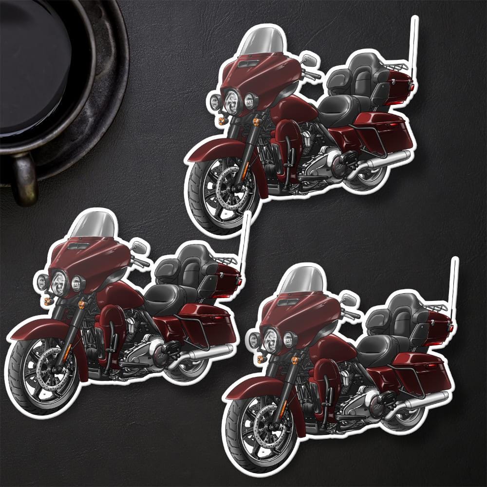 Harley Electra Glide CVO Limited FLHTKSE 2014-18 Inspired Stickers - Set of 3 Motorcycle Decals for Bikers