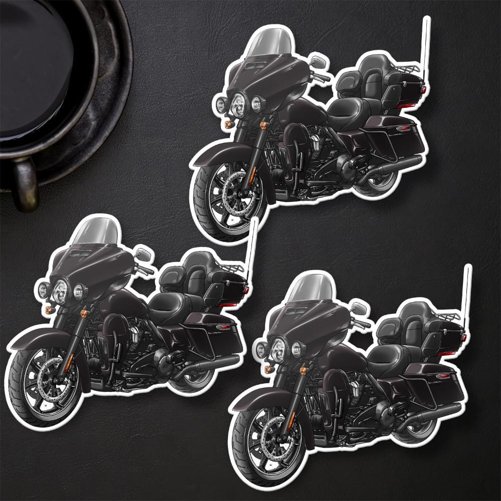 Harley Electra Glide CVO Limited FLHTKSE 2014-18 Inspired Stickers - Set of 3 Motorcycle Decals for Bikers