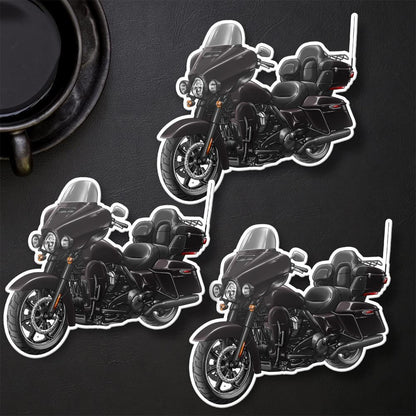Harley Electra Glide CVO Limited FLHTKSE 2014-18 Inspired Stickers - Set of 3 Motorcycle Decals for Bikers