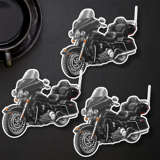 Harley Ultra Limited FLHTK 2014 Stickers - Set of 3 Motorcycle Decals for Bikers