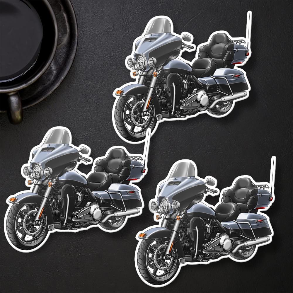 Harley Ultra Limited FLHTK 2014 Stickers - Set of 3 Motorcycle Decals for Bikers