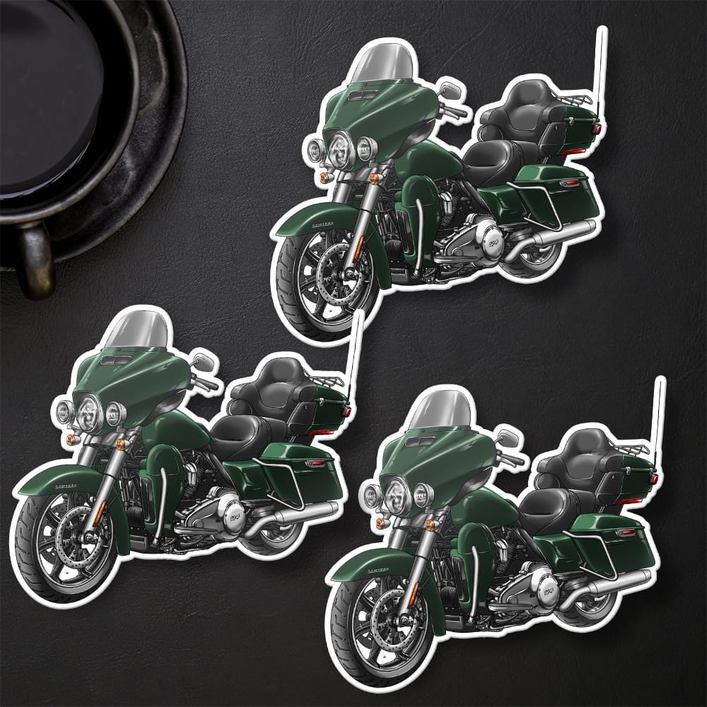 Harley Ultra Limited FLHTK 2021 Stickers - Set of 3 Motorcycle Decals for Bikers