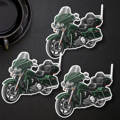 Harley Ultra Limited FLHTK 2021 Stickers - Set of 3 Motorcycle Decals for Bikers